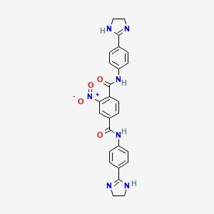 N(1),N(4)-Bis(4-(4,5-dihydro-1H-imidazol-2-yl)phenyl)-2-(hydroxy(oxido)amino)terephthalamide