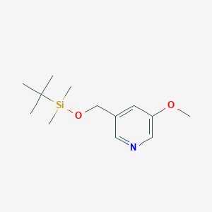 molecular formula C13H23NO2Si B1519663 3-((叔丁基二甲基甲硅烷氧基)甲基)-5-甲氧基吡啶 CAS No. 1045855-62-6