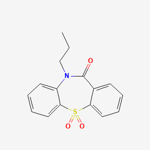 10-Propyl-S,S-dioxo-dibenz(b,f)(1,4)thiazepin-11-(10H)-one