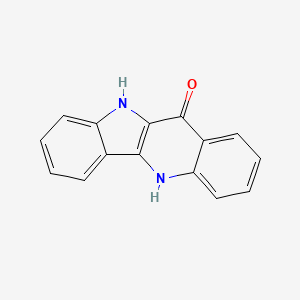 molecular formula C15H10N2O B15196675 5,10-Dihydroindolo[3,2-b]quinolin-11-one CAS No. 80289-15-2