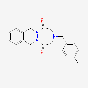 3-(4-Methylbenzyl)-3,4,7,12-tetrahydro-1H-(1,2,5)triazepino(1,2-b)phthalazine-1,5(2H)-dione