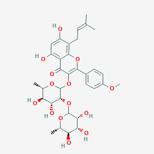 molecular formula C33H40O14 B15196680 2''-O-Rhamnosyl icariside II 