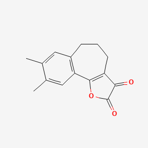 5,6-Dihydro-8,9-dimethyl-2H-benzo(6,7)cyclohepta(1,2-b)furan-2,3(4H)-dione