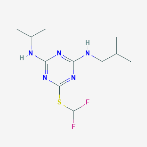 1,3,5-Triazine-2,4-diamine, 6-((difluoromethyl)thio)-N-(1-methylethyl)-N'-(2-methylpropyl)-