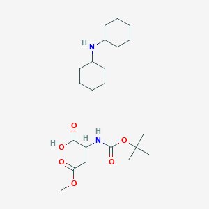 molecular formula C22H40N2O6 B15196786 Boc-asp(ome)-oh.dcha 