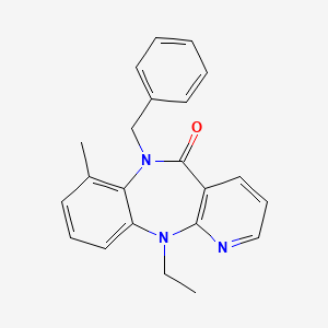 N6-Benzyl-N11-ethyl-7-methyl-6,11-dihydro-5H-pyrido(2,3-b)(1,5)benzodiazepin-5-one