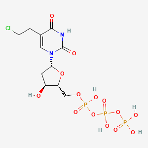 Uridine 5'-(tetrahydrogen triphosphate), 5-(2-chloroethyl)-2'-deoxy-