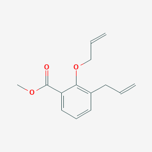 molecular formula C14H16O3 B15196860 Methyl 3-allyl-2-(allyloxy)benzoate CAS No. 6969-42-2