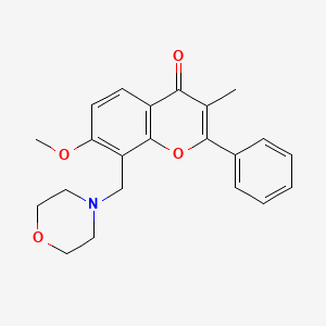 Flavone, 7-methoxy-3-methyl-8-(morpholinomethyl)-