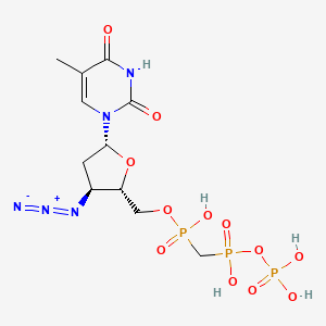 molecular formula C11H18N5O12P3 B15196879 Methylene-AzddTTP CAS No. 115991-80-5