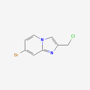 molecular formula C8H6BrClN2 B1519690 7-Bromo-2-chloromethylimidazo[1,2-a]pyridine CAS No. 1019023-07-4