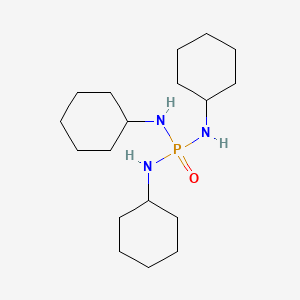 molecular formula C18H36N3OP B15196914 N-bis(cyclohexylamino)phosphorylcyclohexanamine CAS No. 31160-09-5