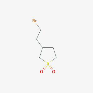 molecular formula C6H11BrO2S B1519693 3-(2-Bromoethyl)tetrahydrothiophene 1,1-dioxide CAS No. 89599-51-9