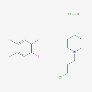 1-(3-Chloropropyl)piperidine;1-iodo-2,3,4,5-tetramethylbenzene;hydrochloride