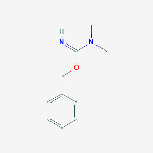 molecular formula C10H14N2O B15196969 Benzyl N,N-dimethylimidocarbamate CAS No. 90873-02-2