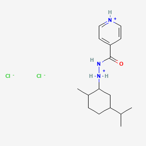 (2-methyl-5-propan-2-ylcyclohexyl)-(pyridin-1-ium-4-carbonylamino)azanium;dichloride