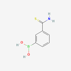 molecular formula C7H8BNO2S B1519699 3-Boronobenzothioamide CAS No. 850568-10-4