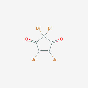 molecular formula C5Br4O2 B15197005 2,2,4,5-Tetrabromocyclopent-4-ene-1,3-dione CAS No. 18838-41-0