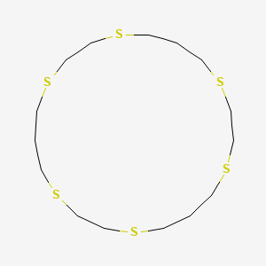 molecular formula C15H30S6 B15197018 1,4,8,11,15,18-Hexathiacyclohenicosane CAS No. 51540-11-5