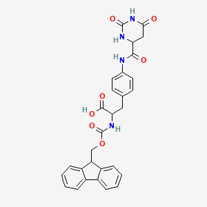 (S)-2-(Fmoc-amino)-3-[4-[(S)-2,6-dioxohexahydropyrimidine-4-carboxamido]phenyl]propanoic Acid