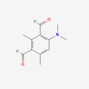 molecular formula C12H15NO2 B15197033 4-(Dimethylamino)-2,6-dimethylisophthalaldehyde CAS No. 4980-20-5