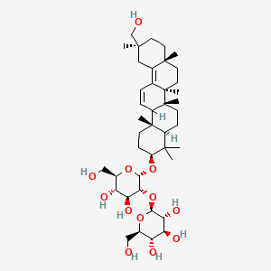 molecular formula C42H68O12 B15197039 11,13diene-20CH2OH-Glycyrrhizin CAS No. 134250-14-9