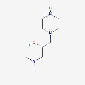 molecular formula C9H21N3O B1519704 1-(二甲氨基)-3-(哌嗪-1-基)丙烷-2-醇 CAS No. 531523-06-5