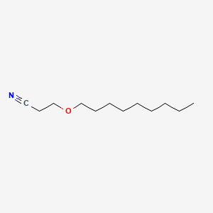 molecular formula C12H23NO B15197057 3-(Nonyloxy)propanenitrile CAS No. 5327-01-5