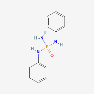 molecular formula C12H14N3OP B15197059 N,N'-Diphenylphosphoric triamide CAS No. 91568-33-1