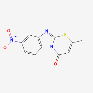 2-Methyl-7-nitro-1-thia-4a,9-diaza-fluoren-4-one