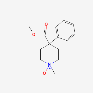 molecular formula C15H21NO3 B15197090 Isonipecotic acid, 1-methyl-4-phenyl-, ethyl ester, 1-oxide CAS No. 13147-07-4