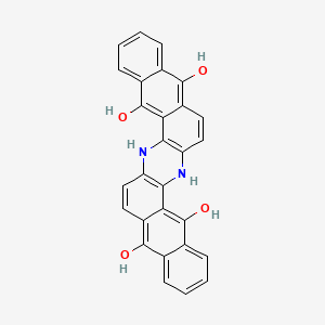 molecular formula C28H18N2O4 B15197097 6,15-Dihydroanthrazine-5,9,14,18-tetrol CAS No. 101033-42-5