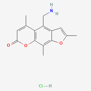 7H-Furo(3,2-g)(1)benzopyran-7-one, 4-(aminomethyl)-2,5,9-trimethyl-, hydrochloride