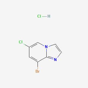 molecular formula C7H5BrCl2N2 B1519711 盐酸8-溴-6-氯咪唑并[1,2-a]吡啶 CAS No. 957120-39-7