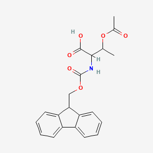 molecular formula C21H21NO6 B15197114 Fmoc-Thr(Ac)-OH 