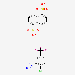 2-chloro-5-(trifluoromethyl)benzenediazonium;naphthalene-1,5-disulfonate