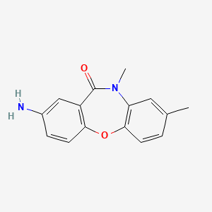 molecular formula C15H14N2O2 B1519715 2-amino-8,10-dimethyldibenzo[b,f][1,4]oxazepin-11(10H)-one CAS No. 1172743-77-9