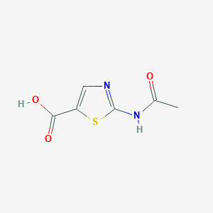 molecular formula C6H6N2O3S B1519716 2-Acetamido-1,3-thiazole-5-carboxylic acid CAS No. 1170060-19-1