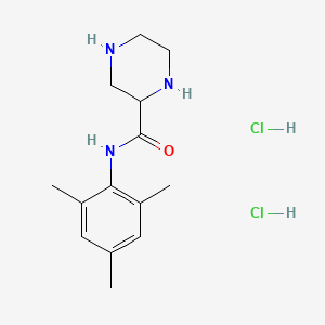 2-Piperazinecarboxanilide, 2',4',6'-trimethyl-, dihydrochloride