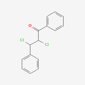 molecular formula C15H12Cl2O B15197211 2,3-Dichloro-1,3-diphenylpropan-1-one CAS No. 16619-56-0