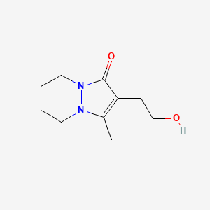 2-(2-Hydroxyethyl)-3-methyl-5,6,7,8-tetrahydro-1H-pyrazolo(1,2-a)pyridazin-1-one