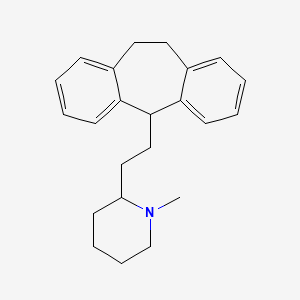 1-methyl-2-[2-(2-tricyclo[9.4.0.03,8]pentadeca-1(15),3,5,7,11,13-hexaenyl)ethyl]piperidine