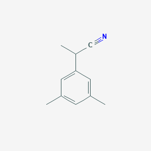 molecular formula C11H13N B15197307 2-(3,5-Dimethylphenyl)propanenitrile 