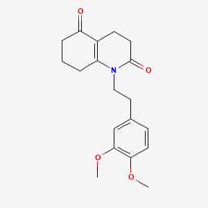 1-(2-(3,4-Dimethoxyphenyl)ethyl)-4,6,7,8-tetrahydro-2,5(1H,3H)-quinolinedione