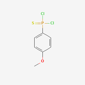 molecular formula C7H7Cl2OPS B15197347 (4-Methoxyphenyl)phosphonothioic dichloride CAS No. 37632-19-2