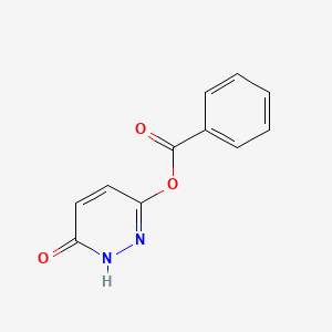 molecular formula C11H8N2O3 B15197399 (6-oxo-1H-pyridazin-3-yl) benzoate CAS No. 2797-52-6