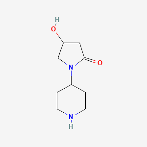 B1519743 4-Hydroxy-1-piperidin-4-YL-pyrrolidin-2-one CAS No. 941672-66-8