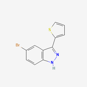 molecular formula C11H7BrN2S B1519745 5-溴-3-(噻吩-2-基)-1H-吲唑 CAS No. 911305-81-2