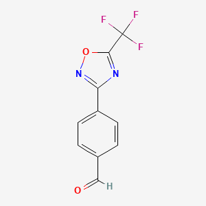 4-(5-(Trifluoromethyl)-1,2,4-oxadiazol-3-yl)benzaldehyde