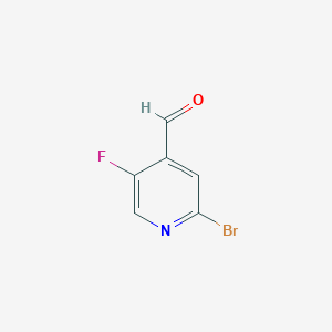B1519746 2-Bromo-5-fluoroisonicotinaldehyde CAS No. 1005291-43-9